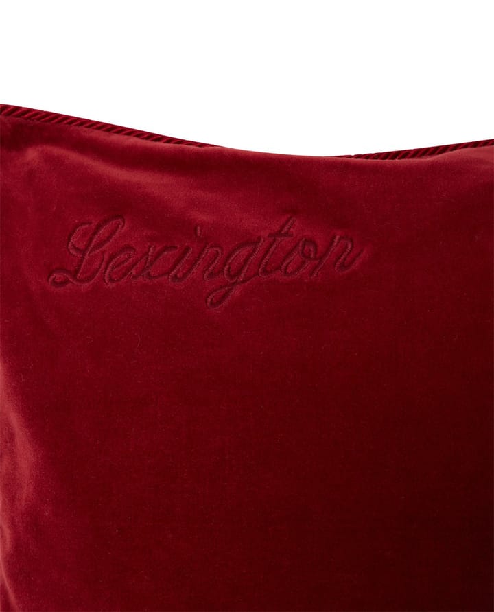 Housse de coussin Organic Cotton Velvet 50x50 cm, Red Lexington