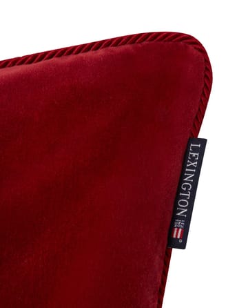 Housse de coussin Organic Cotton Velvet 50x50 cm - Red - Lexington