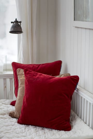 Housse de coussin Organic Cotton Velvet 50x50 cm - Red - Lexington