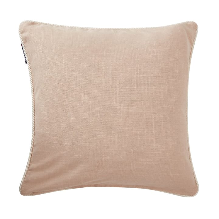 Housse de coussin Sea Embroidered Recycled Cotton 50x50cm, Light Beige Lexington