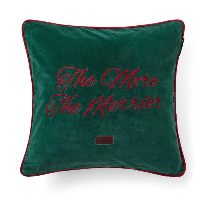 Housse de coussin The merrier velvet 50x50 cm, Vert Lexington