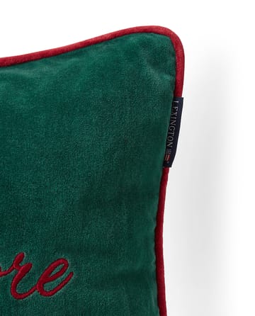 Housse de coussin The merrier velvet 50x50 cm - Vert - Lexington