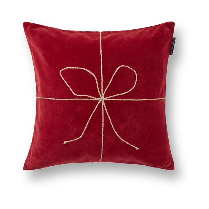 Housse de coussin Wrapped velvet 50x50 cm - Rouge - Lexington