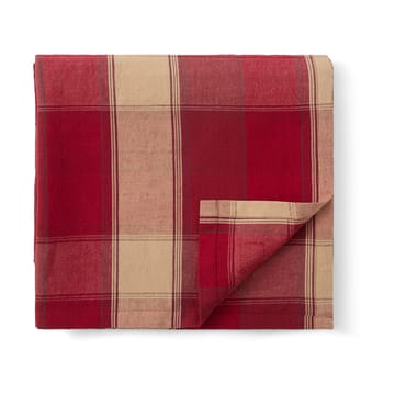 Nappe Checked linen-cotton 150x250 cm - Rouge-beige - Lexington