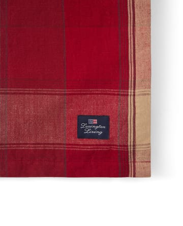 Nappe Checked linen-cotton 150x250 cm - Rouge-beige - Lexington