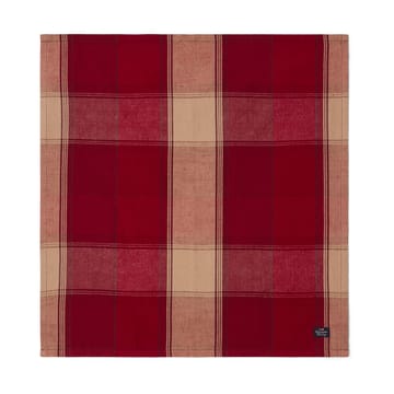 Nappe serviette Checked linen-cotton 50x50 cm - Rouge-beige - Lexington