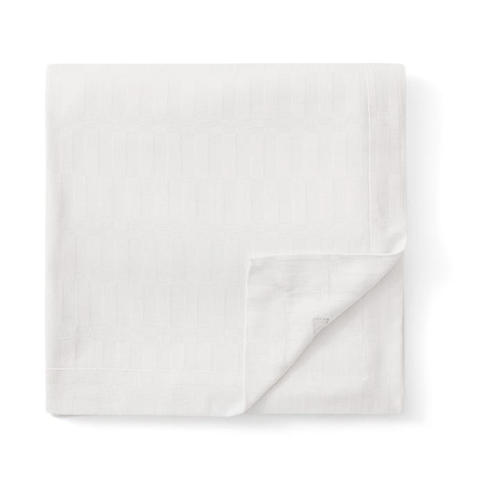 Nappe White jacquard cotton 150x250 cm, Blanc Lexington