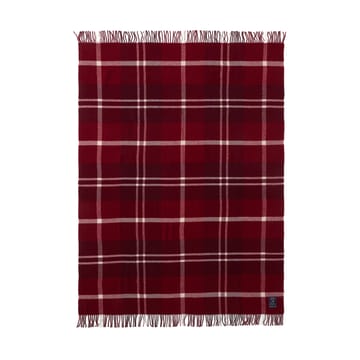 Plaid Checked Recycled 130x170 cm - Rouge-blanc - Lexington