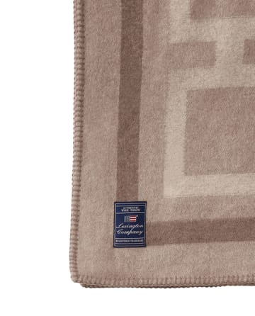 Plaid en laine Graphic Recycled 130x170 cm - Light beige - Lexington