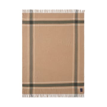 Plaid Frame checked recycled 130x170 cm - Beige-vert - Lexington