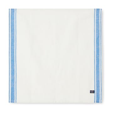 Serviette de table Linen Cotton Side Stripes 50x50 cm - Bleu-blanc - Lexington