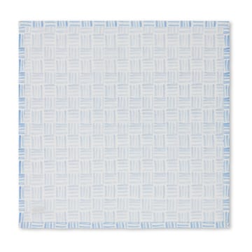 Serviette Graphic Printed Cotton 50x50 cm - Blue-White - Lexington