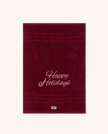 Serviette Happy Holidays 50x70 cm - Rouge - Lexington