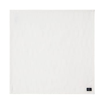 Serviette White jacquard cotton 50x50 cm - Blanc - Lexington