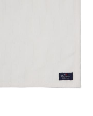 Serviette White jacquard cotton 50x50 cm - Blanc - Lexington