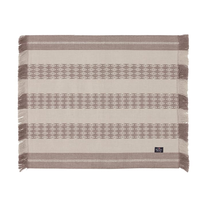 Set de table Jacquard Striped 40x50 cm - Beige - Lexington