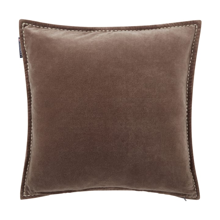 Taie 1993 Logo Velvet 50x50 cm, Brown Lexington