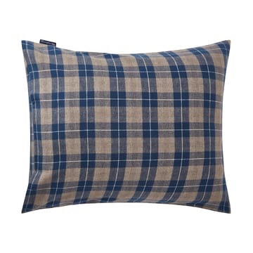 Taie d'oreiller Checked Flannel 50x60 cm - Denim blue-beige - Lexington