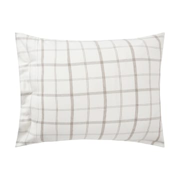 Taie d'oreiller Checked Flannel 50x60 cm - White-brown - Lexington