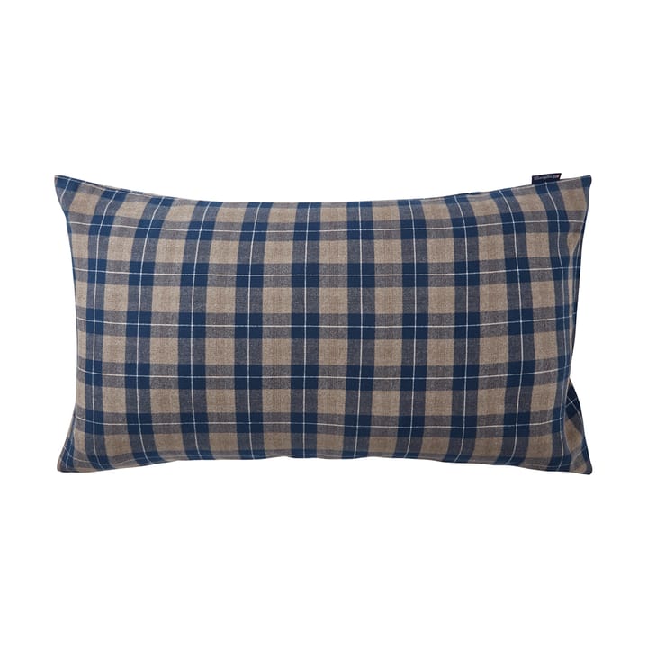 Taie d'oreiller Checked Flannel 50x90 cm - Denim blue-beige - Lexington