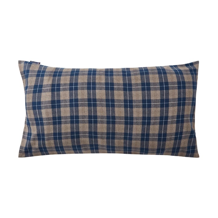 Taie d'oreiller Checked Flannel 50x90 cm, Denim blue-beige Lexington