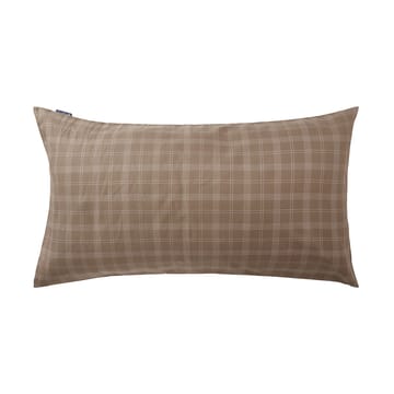 Taie d'oreiller Checked Pin Point Oxford 50x90 cm - Brown - Lexington