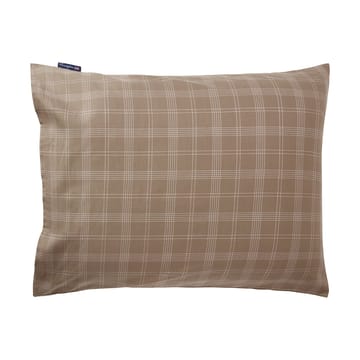 Taie d’oreiller Checked Pinpoint Oxford 50x60 cm - Brown - Lexington