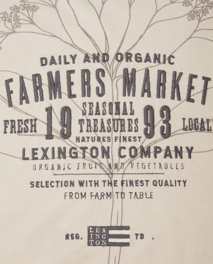 Taie d'oreiller Farmers Market 50x50 cm - Beige - Lexington