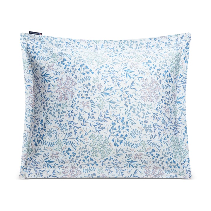 Taie d'oreiller Flower Printed Cotton Sateen 50x60 cm - Bleu - Lexington