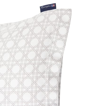 Taie d'oreiller Rattan Printed 50x60 cm - White - Lexington