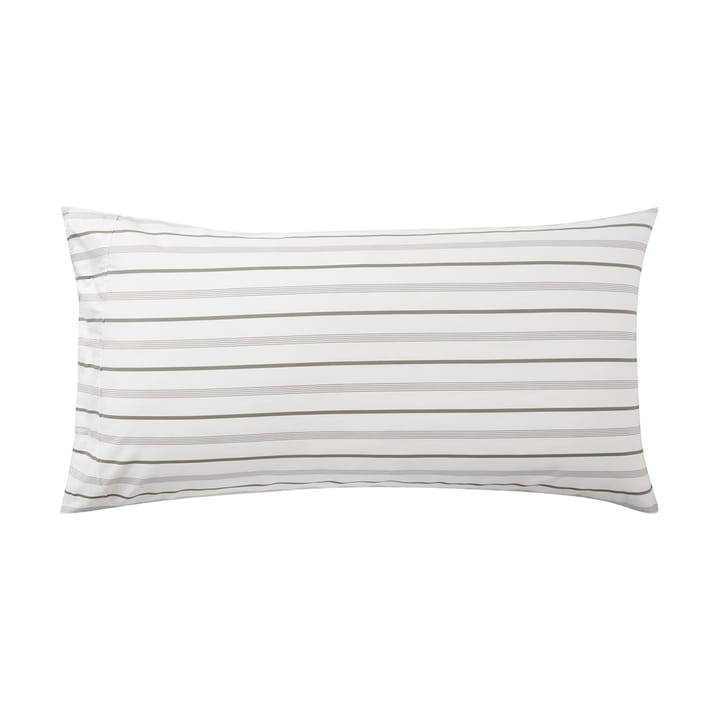 Taie d'oreiller Striped Cotton Poplin 50x90 cm, White Lexington