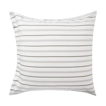 Taie d'oreiller Striped Cotton Poplin 65x65 cm - White - Lexington