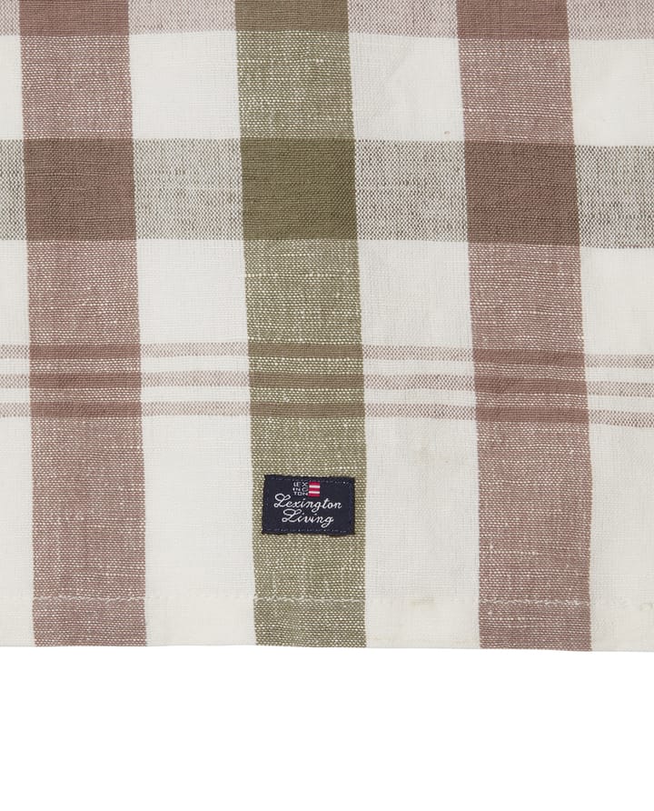 Torchon de cuisine Checked Linen/Cotton 50x70 cm, Olive Lexington