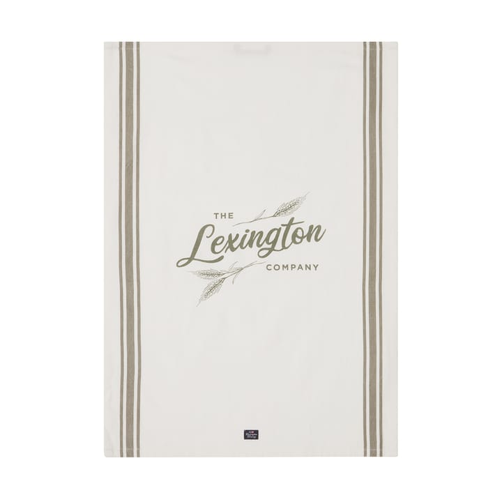 Torchon de cuisine Organic Cotton 50x70 cm, White-olive Lexington