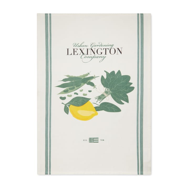 Torchon de cuisine Salad 50x70 cm - Blanc-vert - Lexington