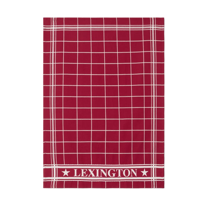 Torchon Lexington checked 50x70 cm, Rouge-blanc Lexington