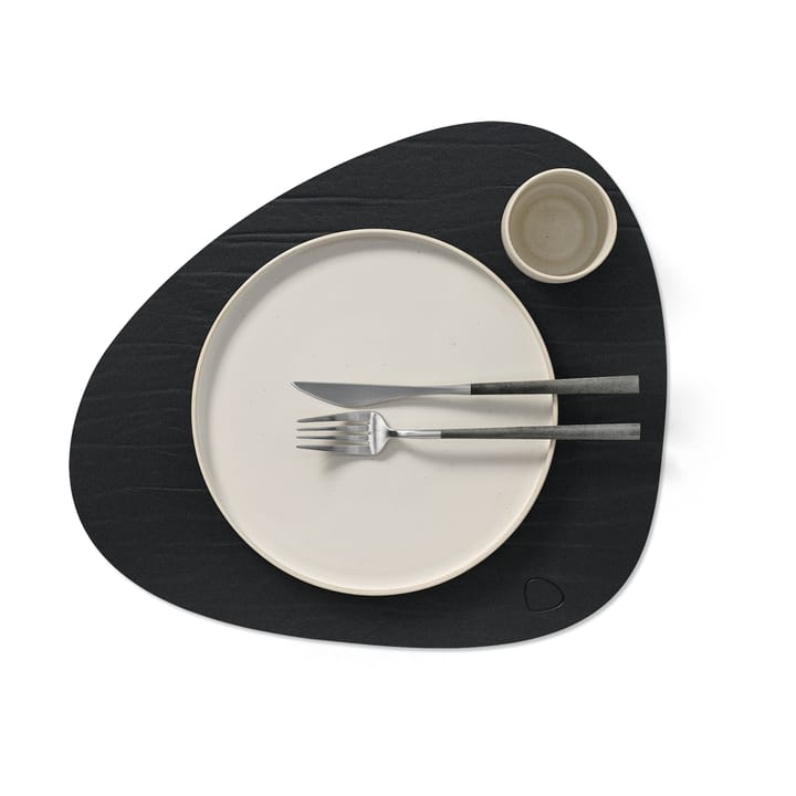 Dessous d'assiette Buffalo réversible curve L 1 pièce, noir-nature LIND DNA