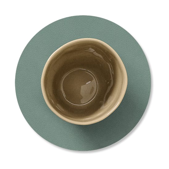 Dessous de verre Cloud-Nupo réversible circle 1 pièce, Gris Anthracite -Vert pastel LIND DNA