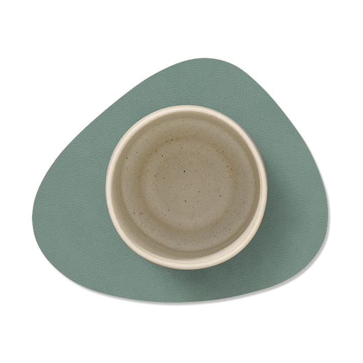 Dessous de verre Cloud-Nupo réversible curve 1 pièce, Gris Anthracite -Vert pastel LIND DNA