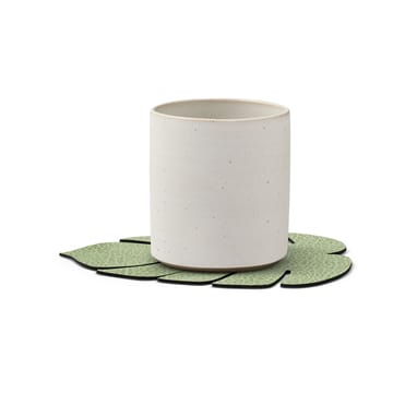 Dessous de verre Monstera Leaf Hippo - Vert olive - LIND DNA