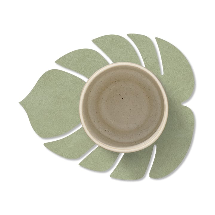 Dessous de verre Monstera Leaf Nupo, Vert olive LIND DNA