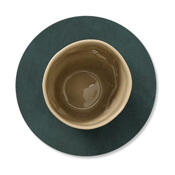 Dessous de verre Nupo circle réversible 1 pièce - Dark green-olive green - LIND DNA