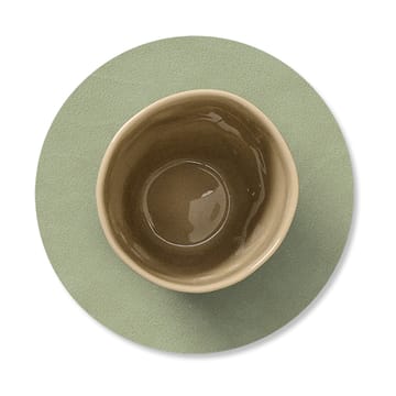 Dessous de verre Nupo circle réversible 1 pièce - Dark green-olive green - LIND DNA