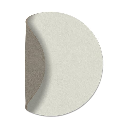 Dessous de verre Nupo circle réversible 1 pièce - Linen-Flint Grey - LIND DNA