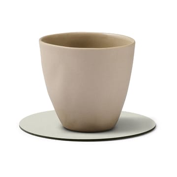 Dessous de verre Nupo circle réversible 1 pièce - Linen-Flint Grey - LIND DNA