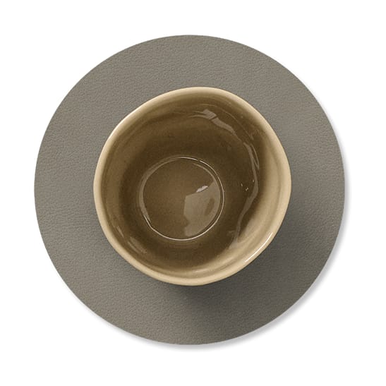 Dessous de verre Nupo circle réversible 1 pièce, Linen-Flint Grey LIND DNA