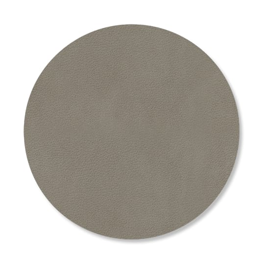 Dessous de verre Nupo circle réversible 1 pièce, Linen-Flint Grey LIND DNA