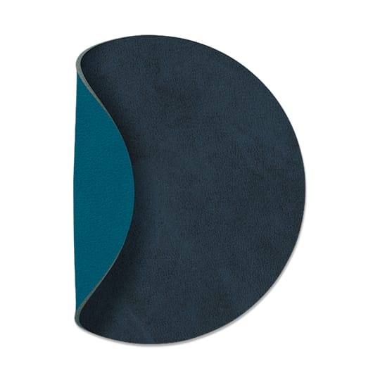 Dessous de verre Nupo circle réversible 1 pièce - Midnight blue-petrol - LIND DNA