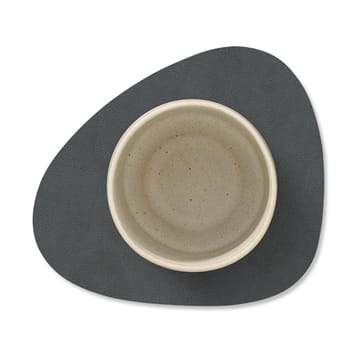 Dessous de verre Nupo recto-verso curve 1 pièce - gris anthracite-gris clair - LIND DNA