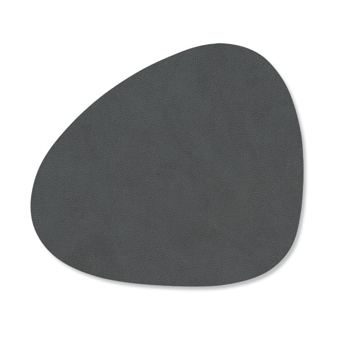 Dessous de verre Nupo recto-verso curve 1 pièce, gris anthracite-gris clair LIND DNA